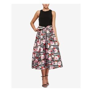 - SLNY Evening Dress Floral Stripped Size 10